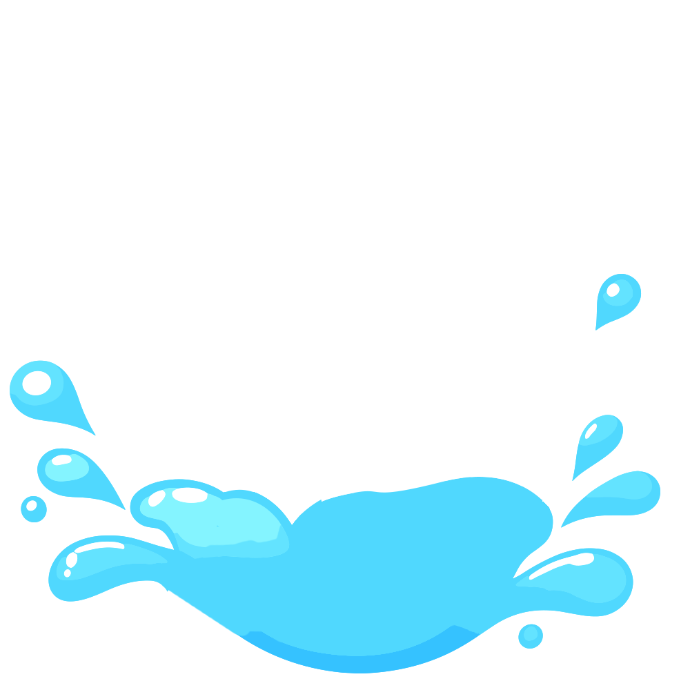 水しぶきのアニメーション